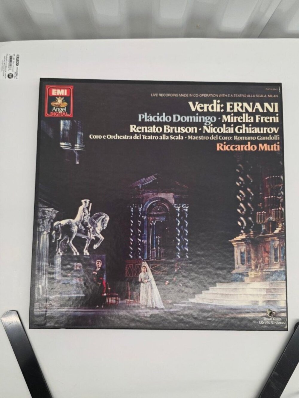 Verdi – Ernani LP Record 1982 Autographed Angel Digital Opera 33 RPM
